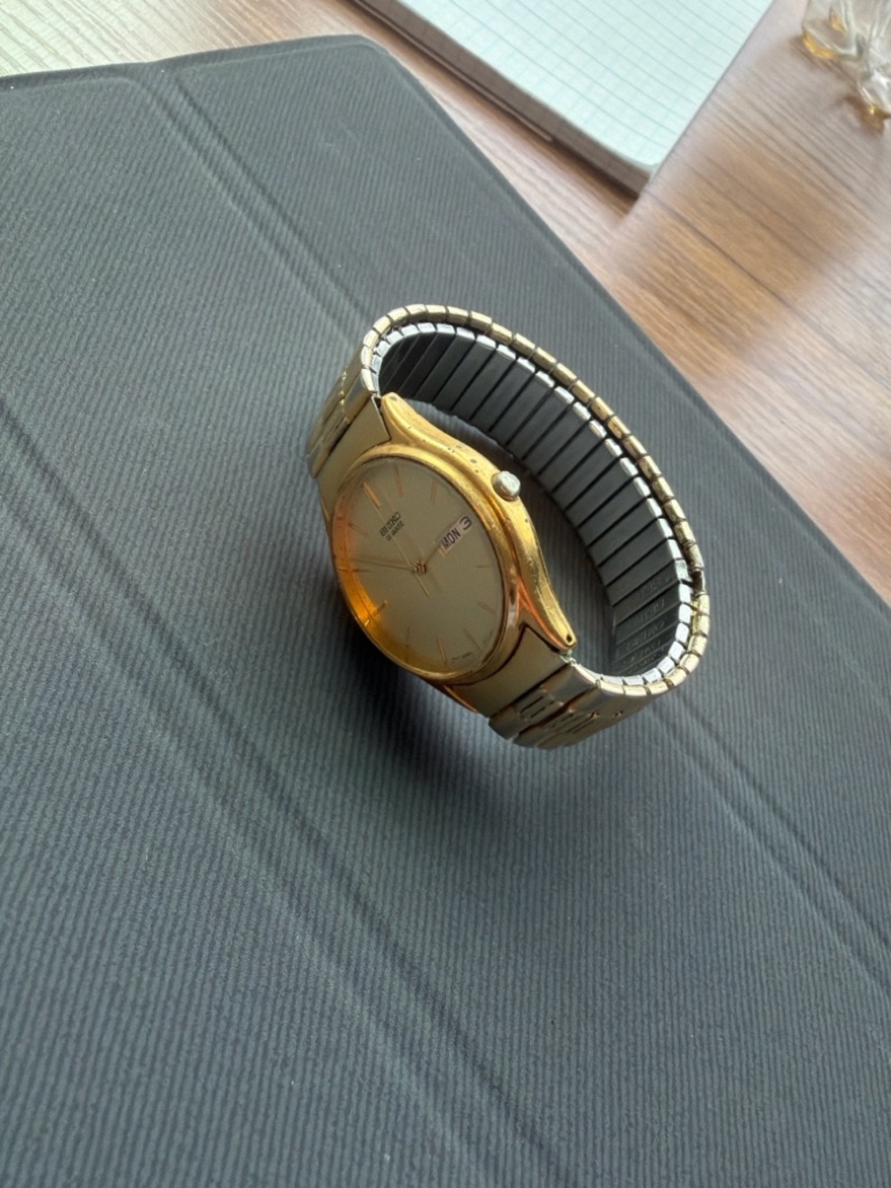Seiko Gold and Champagne Men's Day-Date Watch - Picture 3 of 3